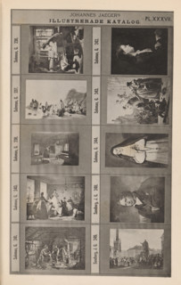 Photo reproduction of ten paintings, Johannes Jaeger's Illustrerade Catalog, reproduction, page,