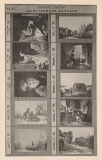 Photo reproduction of ten paintings, Johannes Jaeger's Illustrerade Catalog, reproduction, page,