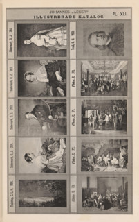 Photo reproduction of ten paintings, Johannes Jaeger's Illustrerade Katalog, reproduction, page,