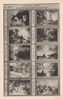 Photo reproduction of ten paintings, nine landscapes and one portrait, Johannes Jaeger's