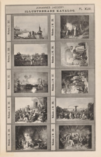 Photo reproduction of ten paintings, Johannes Jaeger's Illustrerade Catalog, reproduction, page,