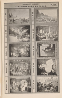 Photo reproduction of ten paintings, Johannes Jaeger's Illustrerade Katalog, reproduction, page,