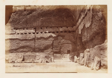 Ruins of the Baths of Caracalla on the Aventine Hill in Rome, photograph, page, Aventine, c. 1863 -