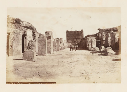 Ruins at Ostia Antica, photograph, page, Ostia Antica, c. 1863 - in or before 1873, photographer,