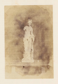 Photo reproduction of a painting, depicting a sculpture of Venus, photograph, reproduction, page,
