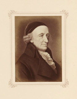 Photo reproduction of a portrait of Christoph Martin Wieland, photograph, reproduction, page,