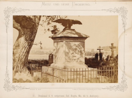 Denkmal d. 8. ostpreuss. Inf. Right. No. 45 b. Aubigny, War Memorial for the 8th East Prussian