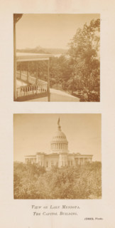 View of Lake Mendota and the Wisconsin State Capitol in Madison, View on Lake Mendota. The Capitol