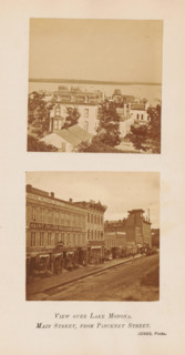 View over Lake Monoma. Main Street, from Pinckney Street, View of Lake Monona and Main Street in