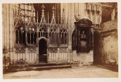 Interior of a transept of Canterbury Cathedral, The Transept of the Martyrdom, photograph, page,