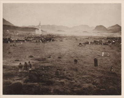 Die zwischen Muna und Arafah situated Pilgerstation Muzdal'fah, View of Muzdalifah, located between