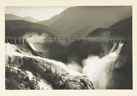 Diablo Dam and Skagit River, Washington state, United States, Skagit River project Diabolo dam,