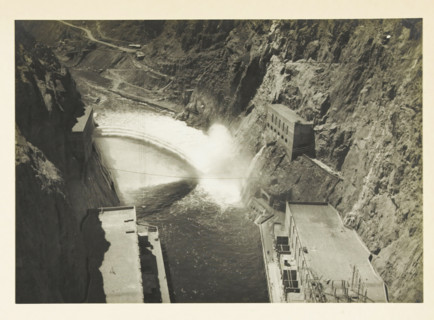 View into the Black Canyon, United States, photograph, title: 'VIEW INTO THE BLACK CANYON',