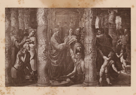 Peter and John at the Beautiful Gate of the Temple, Reproduction of a design by Raphael of Peter
