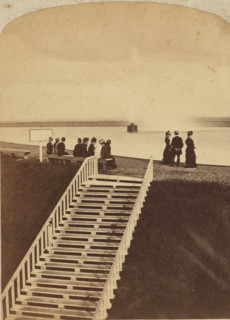 479 mt. Hope Reservoir and Fountain, Rochester New York, stereograph, photographer: George M.