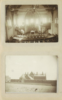 Church within the walls of Oslebshausen prison, photograph, Part of Photo album of Carl Heinrich