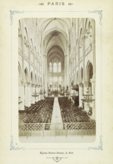Central nave of Notre-Dame in Paris, Paris - Église Notre-Dame, la Nef, photograph, Part of Photo