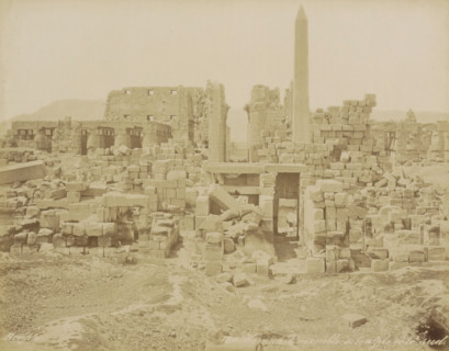 South side of the Karnak temple complex, Karnak Ensemble du temple, côté sud, photograph, Part of