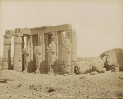 Overturned Statue of Sesostris in Thebes (Egypt), Overturned statue of Pharaoh Senusret (Sesostris)
