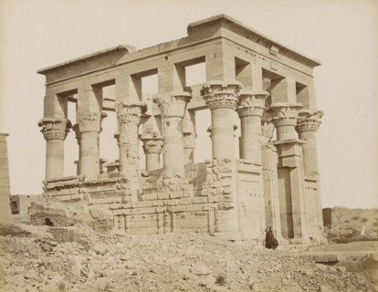 Temple on the island of Philae, photograph, Part of Travel album with 80 photos of Egypt., negative