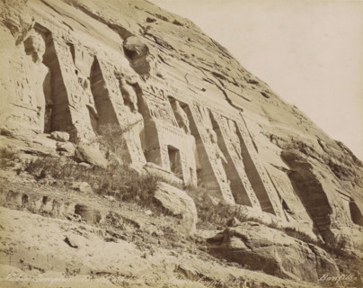 Nubie. Temple d' Abou Simbel, dédie a Athor (Égypt), Temple of Abu Simbel, photograph, Part of