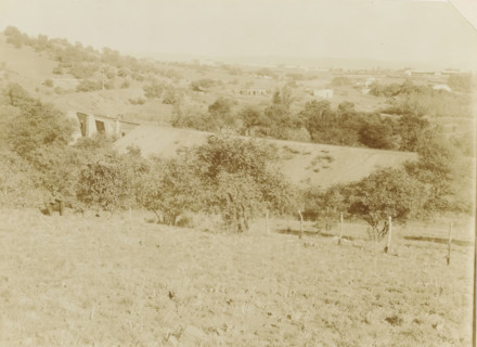 Pretoria, Landscape with railway line near Pretoria, photograph, Part of Album with 191 photos of a