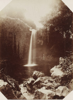 Madeira, Boy at the waterfall of S. Vicente on Madeira, photograph, Part of Album with 191 photos