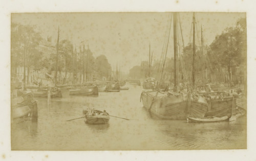 View of the Nieuwehaven in Rotterdam, photograph, Part of Photo album with cityscapes of Rotterdam
