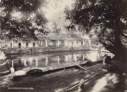 Bathing facility with gallery, possibly in Surabaya, photograph, Part of Travel Album with Forty