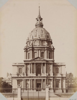 View of the Cathédrale de Saint-Louis-des-Invalides, album page, photograph, This photo is part of