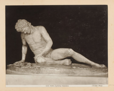 Sculpture in the Capitoline Museums in Rome, depicting the Dying Gaul, Roma (Capitolino)