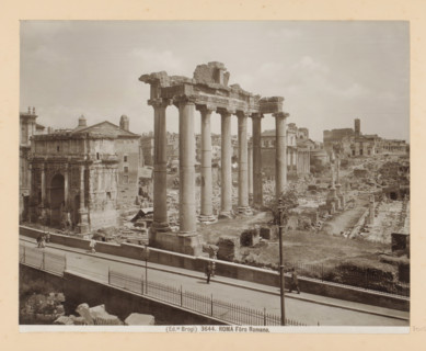 View of the Roman Forum in Rome, Roma Fôro Romano, photograph, Part of Photo album with photographs