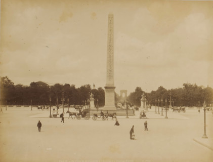 PARIS. - The Place de la Concorde and the Avenue of the Champs-Élysées, View of Place de la