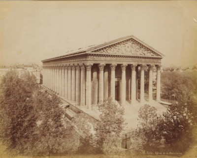 La Madeleine in Paris, album page, photograph, This photo is part of an album., inscription: '115,