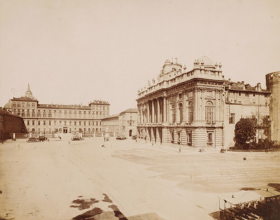 View of the Piazza Castello in Turin, Italy, Piazza Castella, Torino, photograph, address: 'VIA