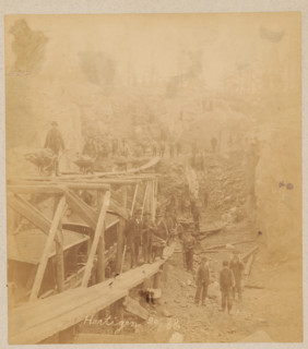 Works in the Hertigen mine near Malmberget, Sweden, photograph, Malmberget, 1888-08-20,