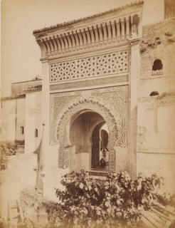 Mosquée Boumédine Tlemcen, Entrance of the Sidi Boumédienne mosque in Tlemcen, Algeria, photograph,
