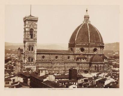 La Cattedrale de Or S. Michele, View of the Cathedral of Florence, Italy, Firenze, photograph,