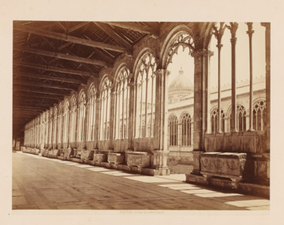 Interno del Campo Santo, Gallery in the Camposanto in Pisa, Italy, Pisa, photograph, number: