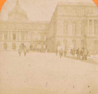 View of the chapel of the Palace of Versailles, stereograph, inscription: 'Versailles', Versailles,