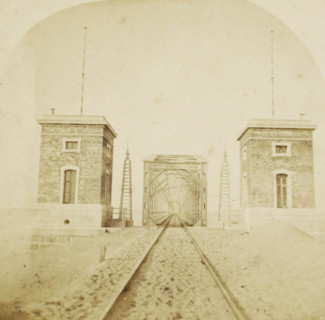Netherlands, Great railway bridge at Moerdijk, completed 1871, View of the great railway bridge at