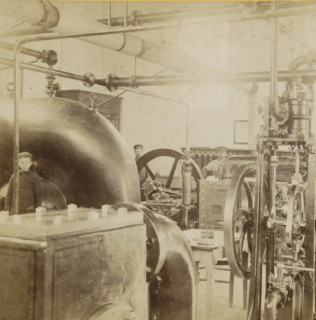 Interior of a water machine, A machine room, Geographical sculpture gallery, collected by MJ