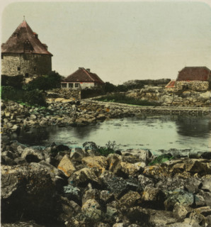 Bornholm. Christianshöh, Forts on Christiansø, near Bornholm, stereograph, number: 'S 24987',