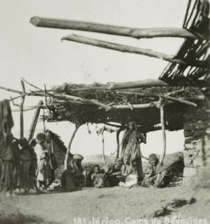 Bedouin camp in Jericho, Jérico. Camp of the Bedouins, stereograph, number: '181.', address: