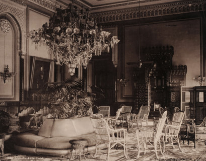 Le Caire, Gezireh, Palace Hotel, le Salon, Salon in the Gezirah Palace Hotel in Cairo,