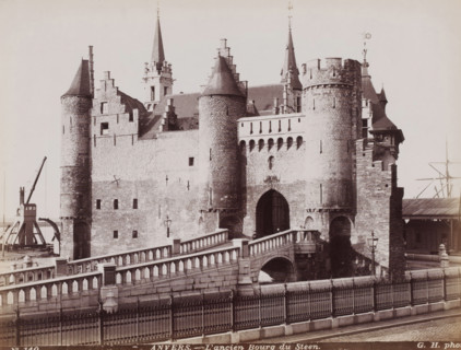 The old town of Het Steen, View of Het Steen in Antwerp, Belgium, Anvers, photograph, number: 'No