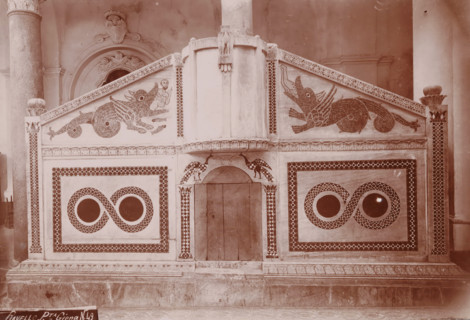 Ravello - Pta. Giona, Pulpit in the cathedral of Ravello, photograph, number: 'N. 49', Ravello,