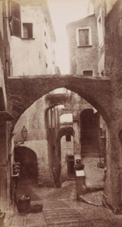 Alley in San Remo, San Remo, photograph, 1851 - 1900, photographer, paper, albumen print,