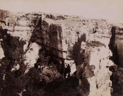 View of Latomie del Paradiso in Syracuse, Sicily, Latomie del Paradiso, Siracusa, photograph,