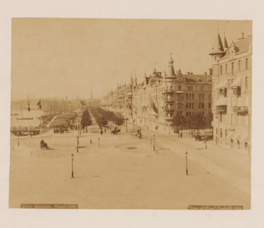 Stockholm, strandvagen, View of Strandvägen and the harbor of Stockholm, photograph, number: '4100